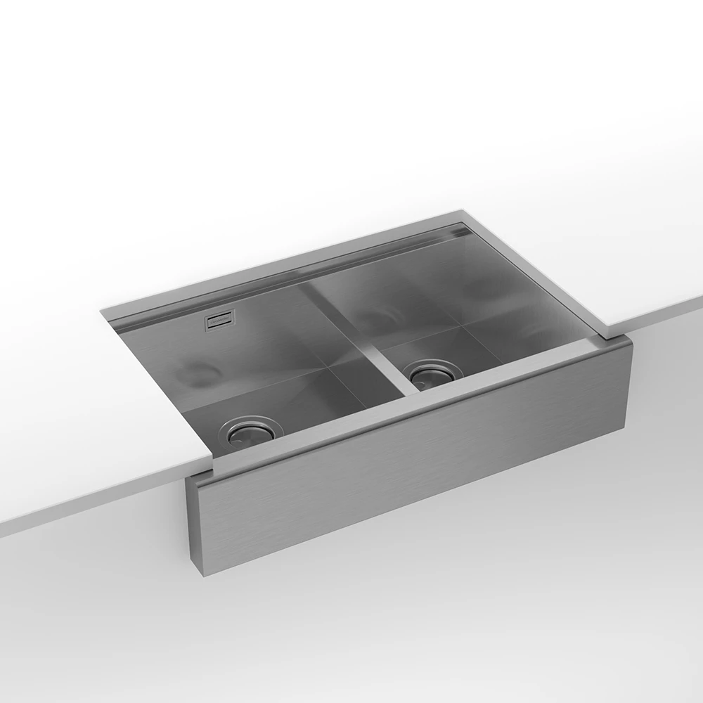 Clearwater Infinity Smart Butler 1.5 Bowl Brushed Stainless Steel Kitchen Sink & Waste - 800 X 510mm 5 Clearwater Infinity Smart Butler 1.5 Bowl Brushed Stainless Steel Kitchen Sink & Waste - 800 X 510mm - Image 3