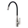 Clearwater Morpho Mono Kitchen Mixer With 'Flex & Stay' Spout - Brushed Nickel & White Hose -Vado Sale Store clearwater morpho brushed nickel black flexible spout kitchen tap cutout