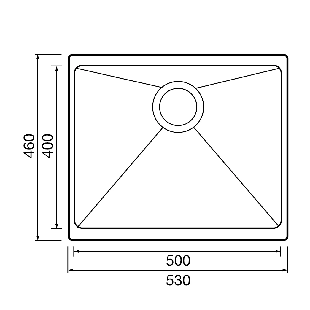 Clearwater Siena 1 Bowl Basalt Granite Composite Inset Or Undermount Kitchen Sink & Chrome Waste - 530 X 460mm 16 Clearwater Siena 1 Bowl Basalt Granite Composite Inset Or Undermount Kitchen Sink & Chrome Waste - 530 X 460mm - Image 14