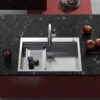 Clearwater Urban Smart Large 1 Bowl Stainless Steel Kitchen Sink, Integrated Accessories & Automatic Waste - 660 X 520mm