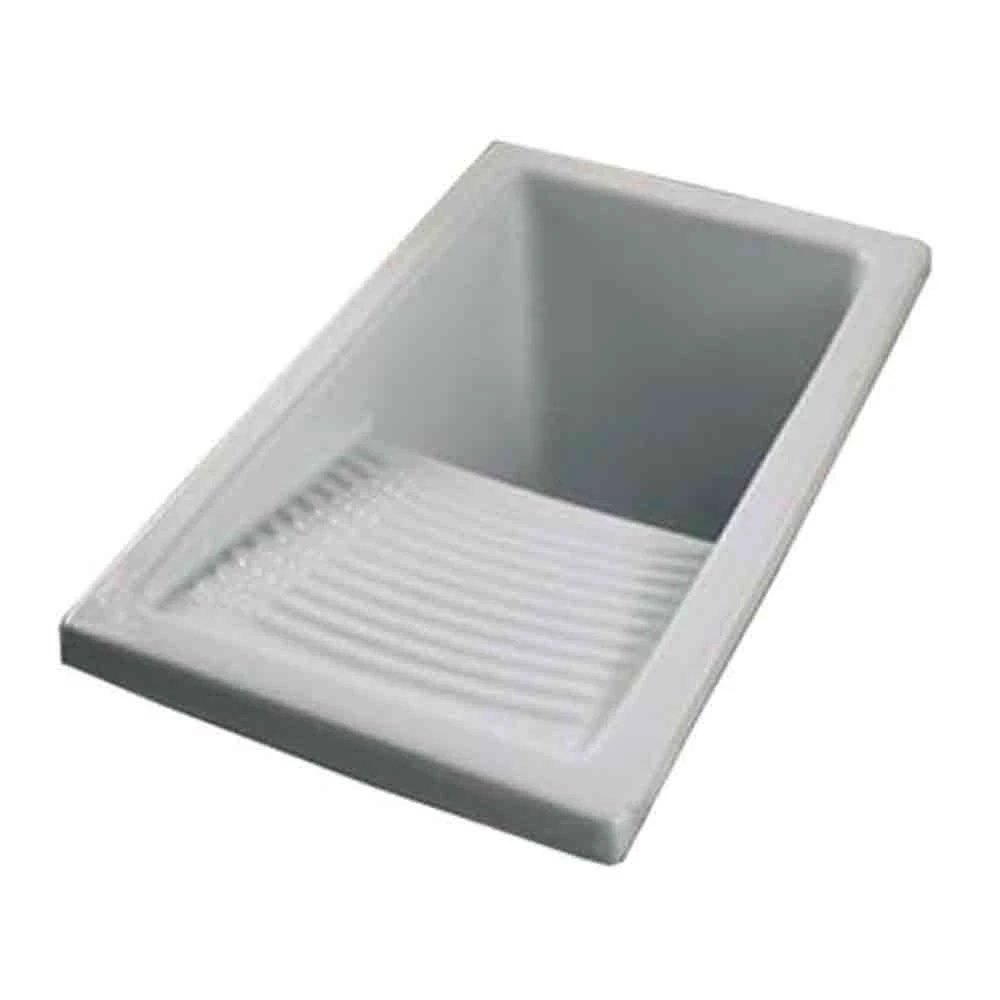 Clearwater Small White Ceramic Laundry Sink - 395 X 610mm 4 Clearwater Small White Ceramic Laundry Sink - 395 X 610mm - Image 2