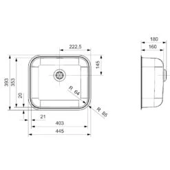 Reginox Colorado Comfort Single Bowl Stainless Steel Sink & Waste - 445 X 393mm -Vado Sale Store colorado tech