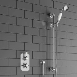 Butler & Rose Genevieve Concealed Thermostatic Shower Valve & Slide Rail Kit