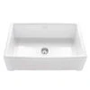 Caple Belfast Large Single Bowl White Ceramic Kitchen Sink - 760 X 460mm