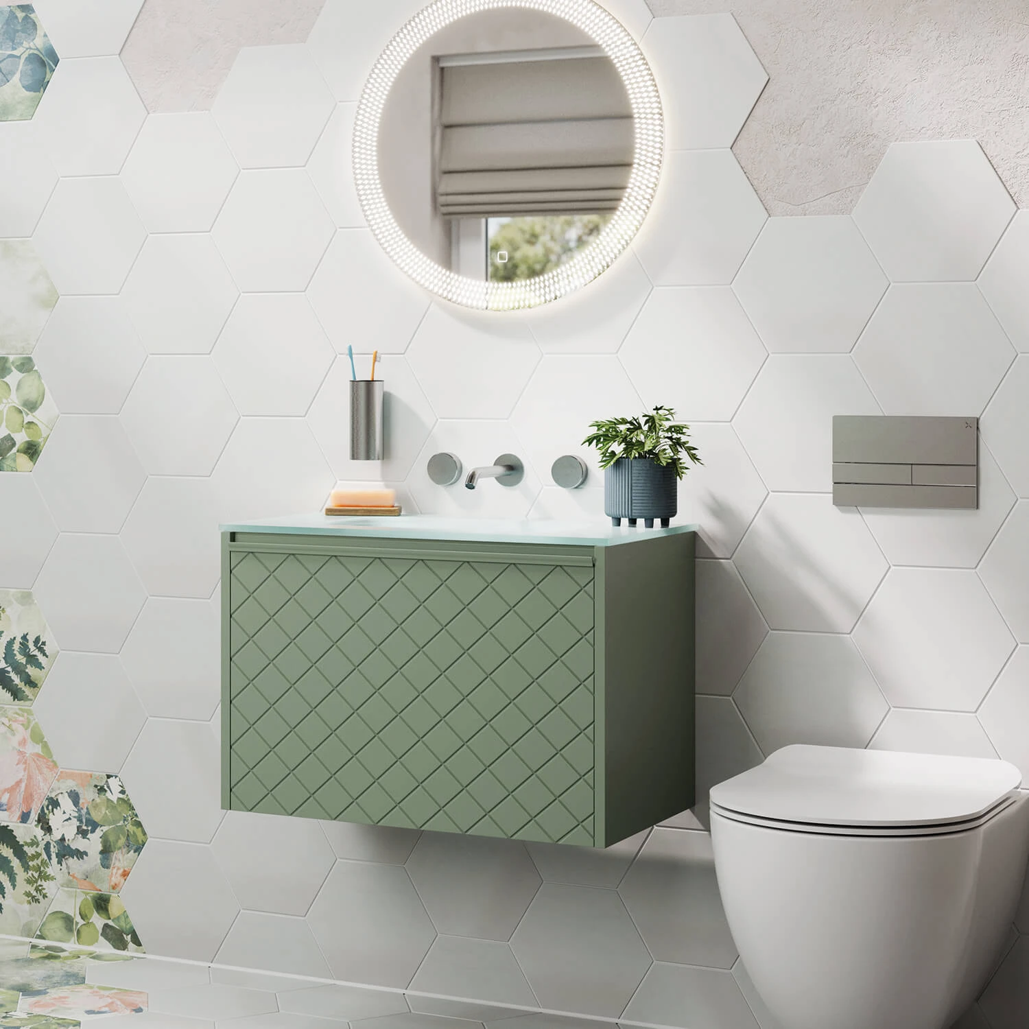 Crosswater 3ONE6 Stainless Steel Wall Mounted 3 Hole Basin Mixer Tap 7 Crosswater 3ONE6 Stainless Steel Wall Mounted 3 Hole Basin Mixer Tap - Image 5