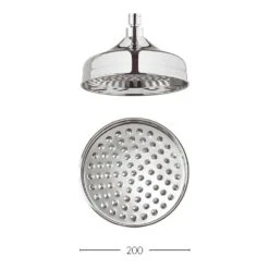 Crosswater Belgravia Multifunction Shower Valve With Cradle Handset Kit & Fixed Shower Head - 200mm Nickel Shower Head -Vado Sale Store crosswater bel cradle var detail1