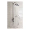 Crosswater Belgravia Multifunction Shower Valve With Cradle Handset Kit & Fixed Shower Head - 200mm Nickel Shower Head 2 Crosswater Belgravia Multifunction Shower Valve With Cradle Handset Kit & Fixed Shower Head - 200mm Nickel Shower Head -Vado Sale Store crosswater bel cradle var main