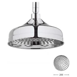 Crosswater Belgravia Multifunction Shower Valve With Slide Rail And Handset And Fixed Shower Head - 8 Inch Nickel Shower Head 19 Crosswater Belgravia Multifunction Shower Valve With Slide Rail And Handset And Fixed Shower Head - 8 Inch Nickel Shower Head -Vado Sale Store crosswater belgravia 200mm fixed shower head 2