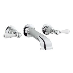Crosswater Belgravia Lever Wall Mounted Bath Filler With Concealed Valves -Vado Sale Store crosswater belgravia lever 3 hole wall bath filler