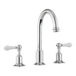 Crosswater Belgravia Lever 3 Hole Tall Basin Mixer Tap