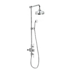 Crosswater Belgravia Multifunction Shower Valve With Slide Rail And Handset And Fixed Shower Head - 8 Inch Nickel Shower Head 21 Crosswater Belgravia Multifunction Shower Valve With Slide Rail And Handset And Fixed Shower Head - 8 Inch Nickel Shower Head -Vado Sale Store crosswater belgravia thermostatic valve riser kit