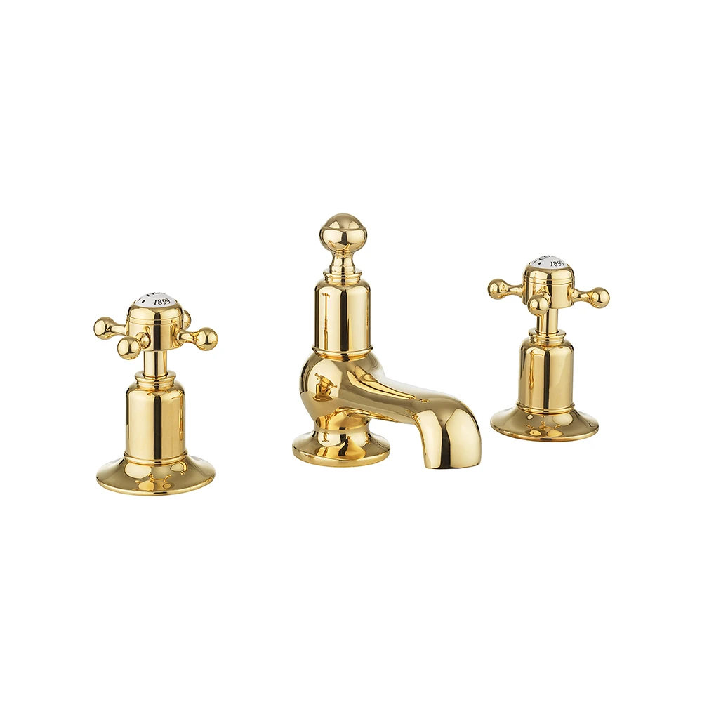 Crosswater Belgravia Crosshead 3 Hole Basin Mixer - Chrome 4 Crosswater Belgravia Crosshead 3 Hole Basin Mixer - Chrome - Image 2