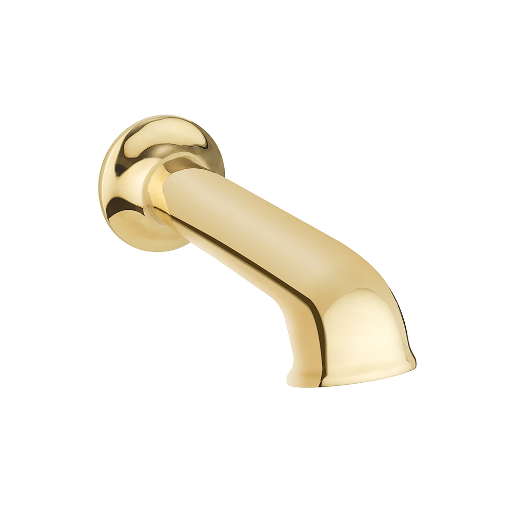Crosswater Belgravia Wall Mounted Bath Spout - Unlacquered Brass 4 Crosswater Belgravia Wall Mounted Bath Spout - Unlacquered Brass - Image 2