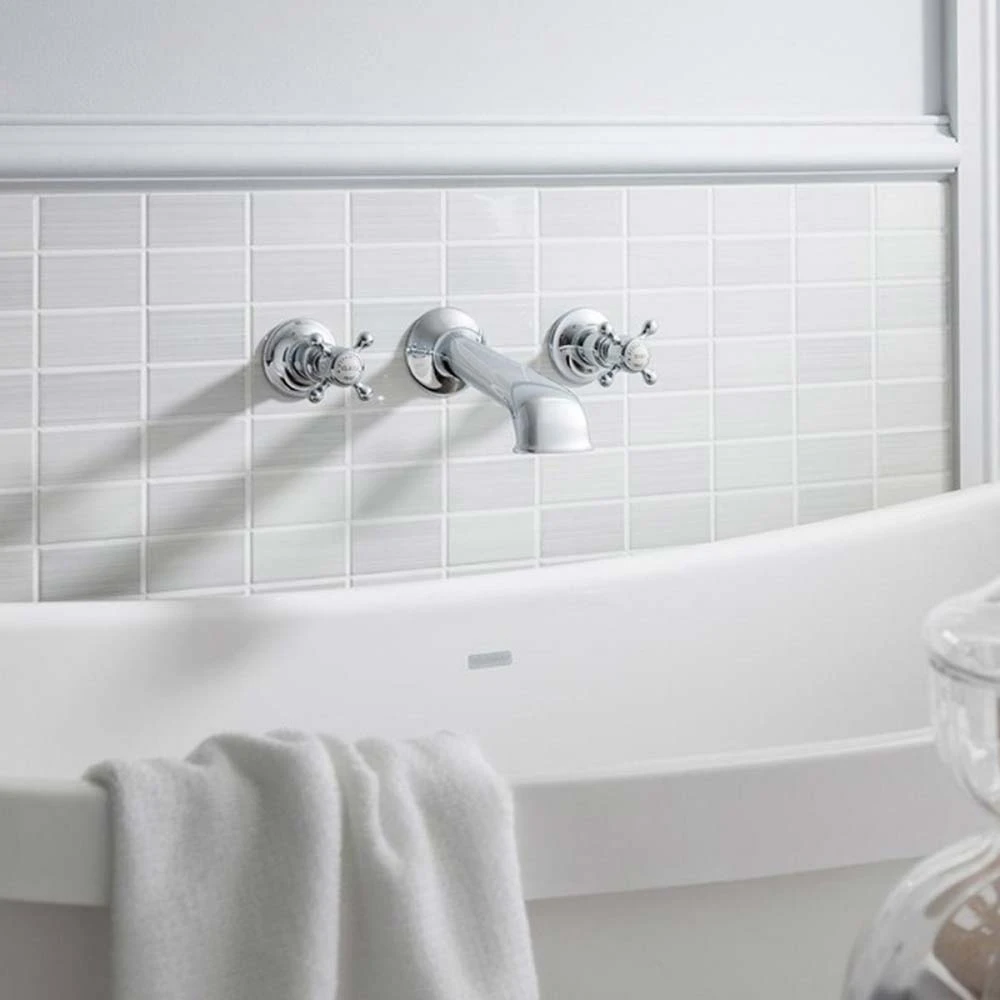 Crosswater Belgravia Crosshead Wall Mounted Bath Filler With Concealed Valves 4 Crosswater Belgravia Crosshead Wall Mounted Bath Filler With Concealed Valves - Image 2
