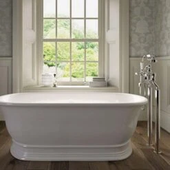 Crosswater Belgravia Lever Floor Standing Bath Shower Mixer With Handset Kit -Vado Sale Store crosswater bl422dc lv bl002fc 5