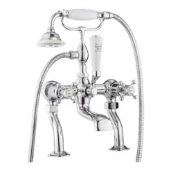 Crosswater Belgravia Crosshead Bath Shower Mixer - Nickel