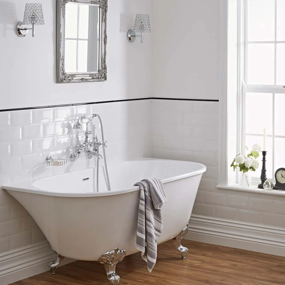 Crosswater Belgravia Lever Wall Mounted Bath Shower Mixer With Handset Kit 6 Crosswater Belgravia Lever Wall Mounted Bath Shower Mixer With Handset Kit - Image 4