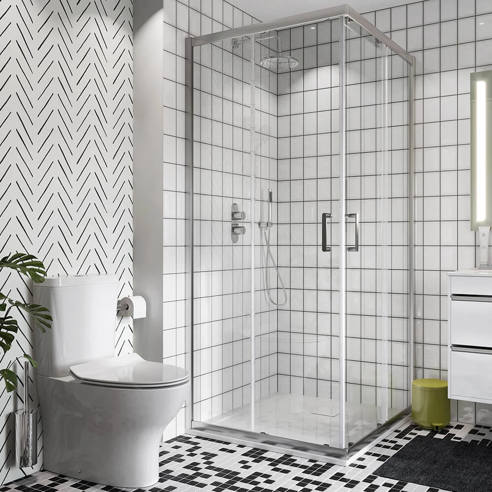 Crosswater Central 2 Outlet 2 Handle Shower Bundle - Chrome 4 Crosswater Central 2 Outlet 2 Handle Shower Bundle - Chrome - Image 2