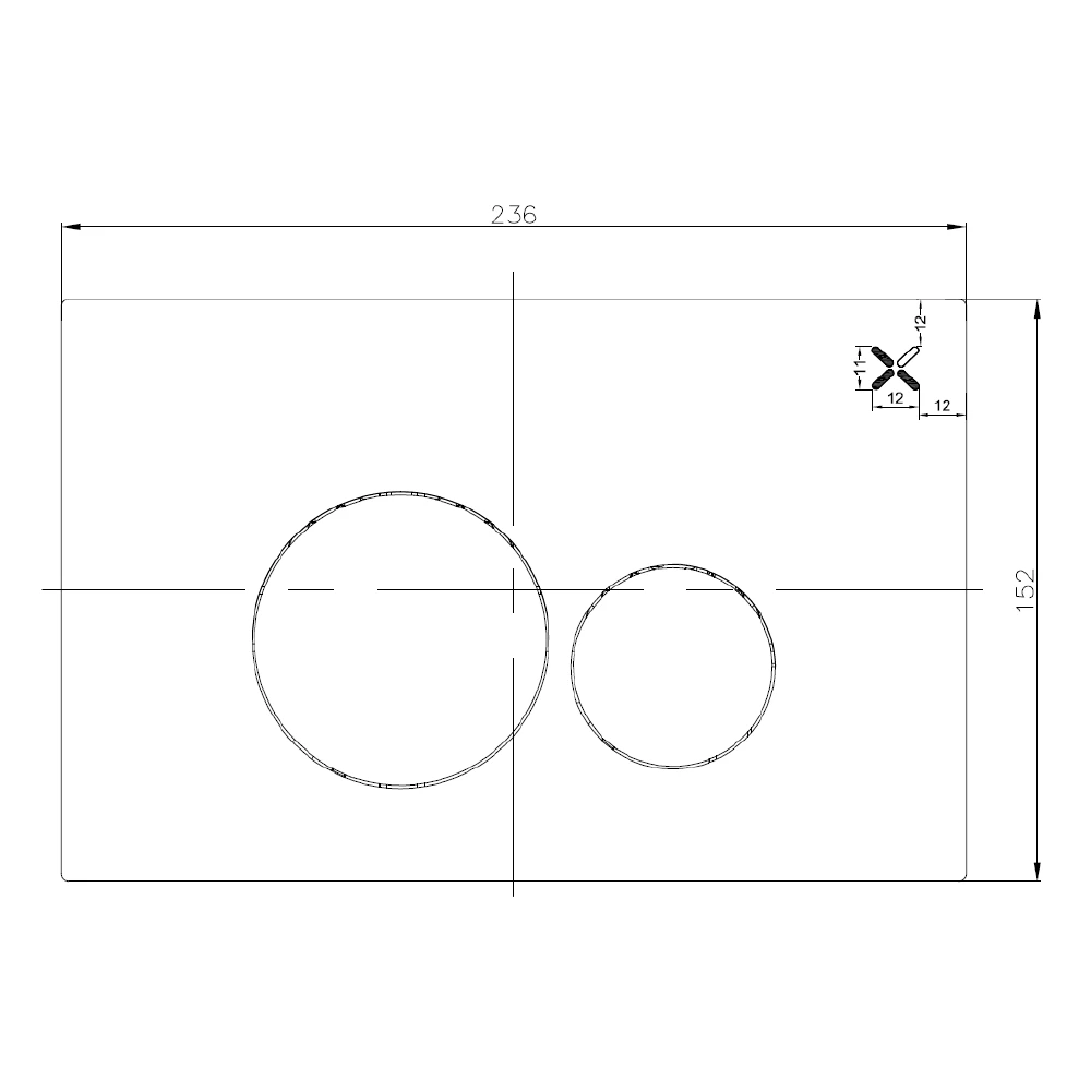 Crosswater Central Chrome Flush Plate 4 Crosswater Central Chrome Flush Plate - Image 2
