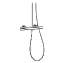 Crosswater Curve Exposed Thermostatic Shower Valve With Rigid Riser & Handset Kit 8 Crosswater Curve Exposed Thermostatic Shower Valve With Rigid Riser & Handset Kit -Vado Sale Store crosswater curved multifunction exposed shower valve detail cutout