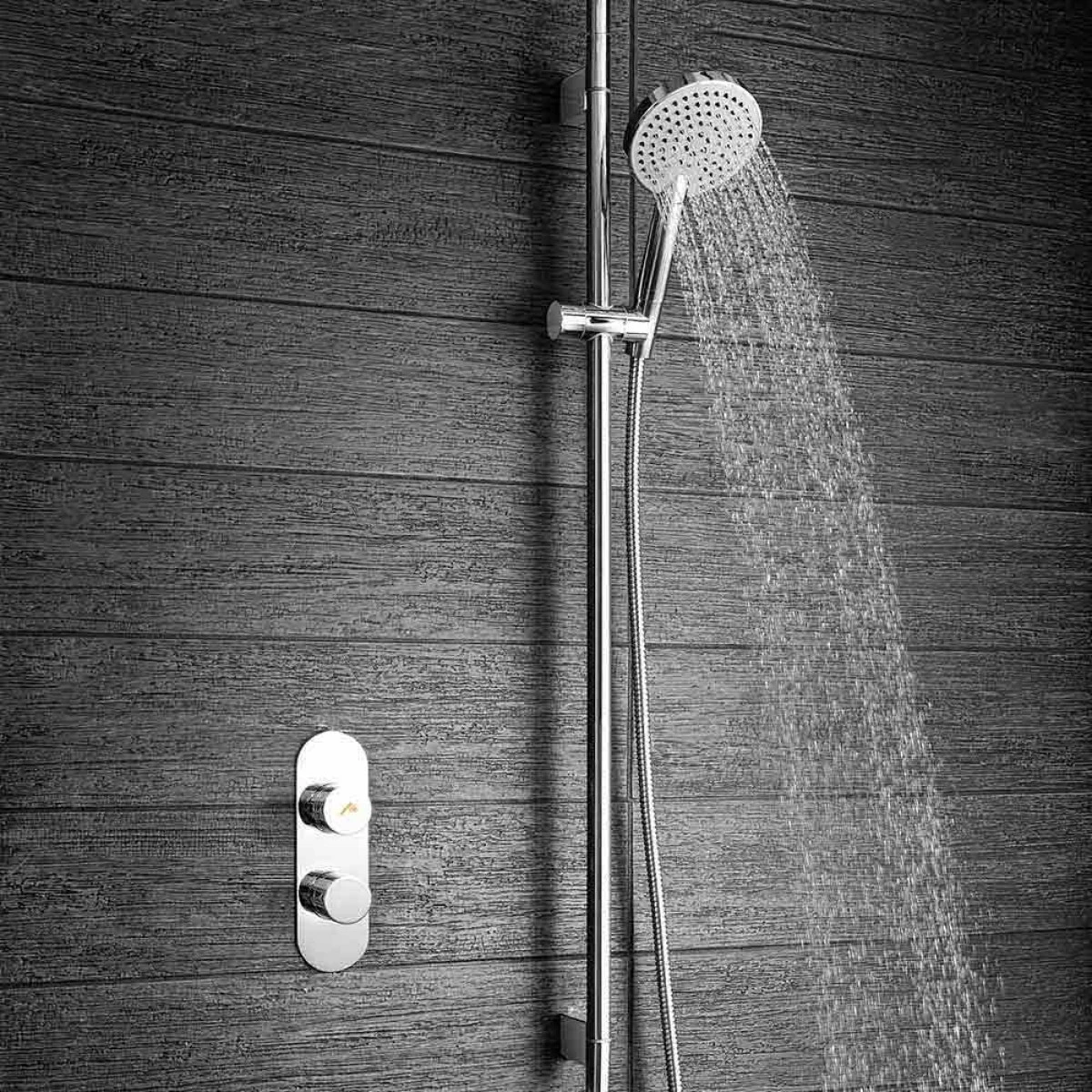 Crosswater Dial Central 1 Control Shower Valve With 3 Mode Shower Kit 3 Crosswater Dial Central 1 Control Shower Valve With 3 Mode Shower Kit