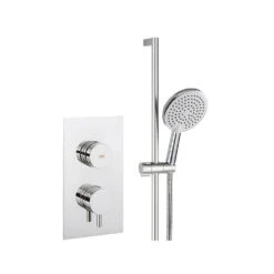 Crosswater Dial Kai Lever 1 Outlet Concealed Shower Valve With Slide Rail Kit & Wall Outlet -Vado Sale Store crosswater dial kai lever shower valve w rail kit