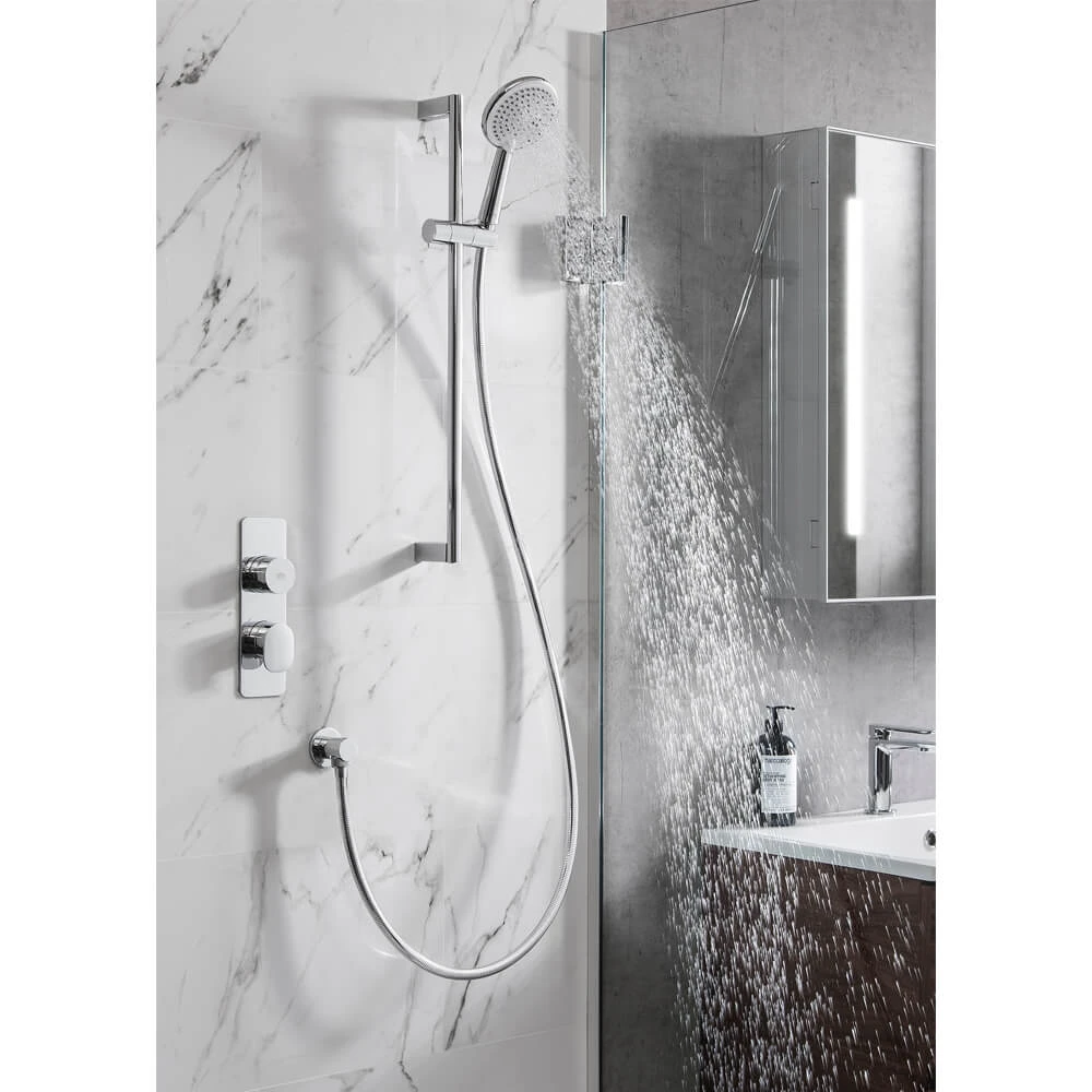 Crosswater Dial Pier 1 Outlet Concealed Shower Valve With Slide Rail Kit, Handset & Hose 3 Crosswater Dial Pier 1 Outlet Concealed Shower Valve With Slide Rail Kit, Handset & Hose