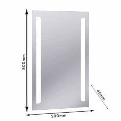Crosswater Elite 50 Back Lit Mirror - 800 X 500mm -Vado Sale Store crosswater elite 50 led mirror me8050b tech
