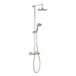 Crosswater Fusion Thermostatic Exposed Shower Kit With Fixed Head & 3 Mode Shower Handset
