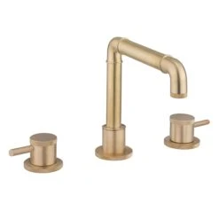Crosswater MPRO Industrial 3 Hole Deck Mounted Basin Mixer Tap - Chrome 12 Crosswater MPRO Industrial 3 Hole Deck Mounted Basin Mixer Tap - Chrome -Vado Sale Store crosswater industrial unlacquered brushed brass 3 hole deck mounted basin mixer tap cutout