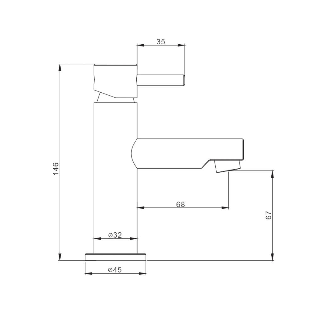 Crosswater Kai Lever Mini Basin Monobloc 5 Crosswater Kai Lever Mini Basin Monobloc - Image 3