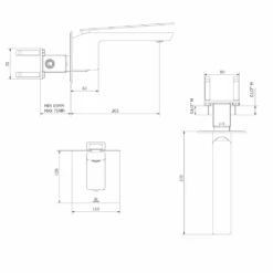Crosswater KH Zero 3 Wall Mounted Basin Mixer -Vado Sale Store crosswater kh zero 3 wall mounted basin tap tech