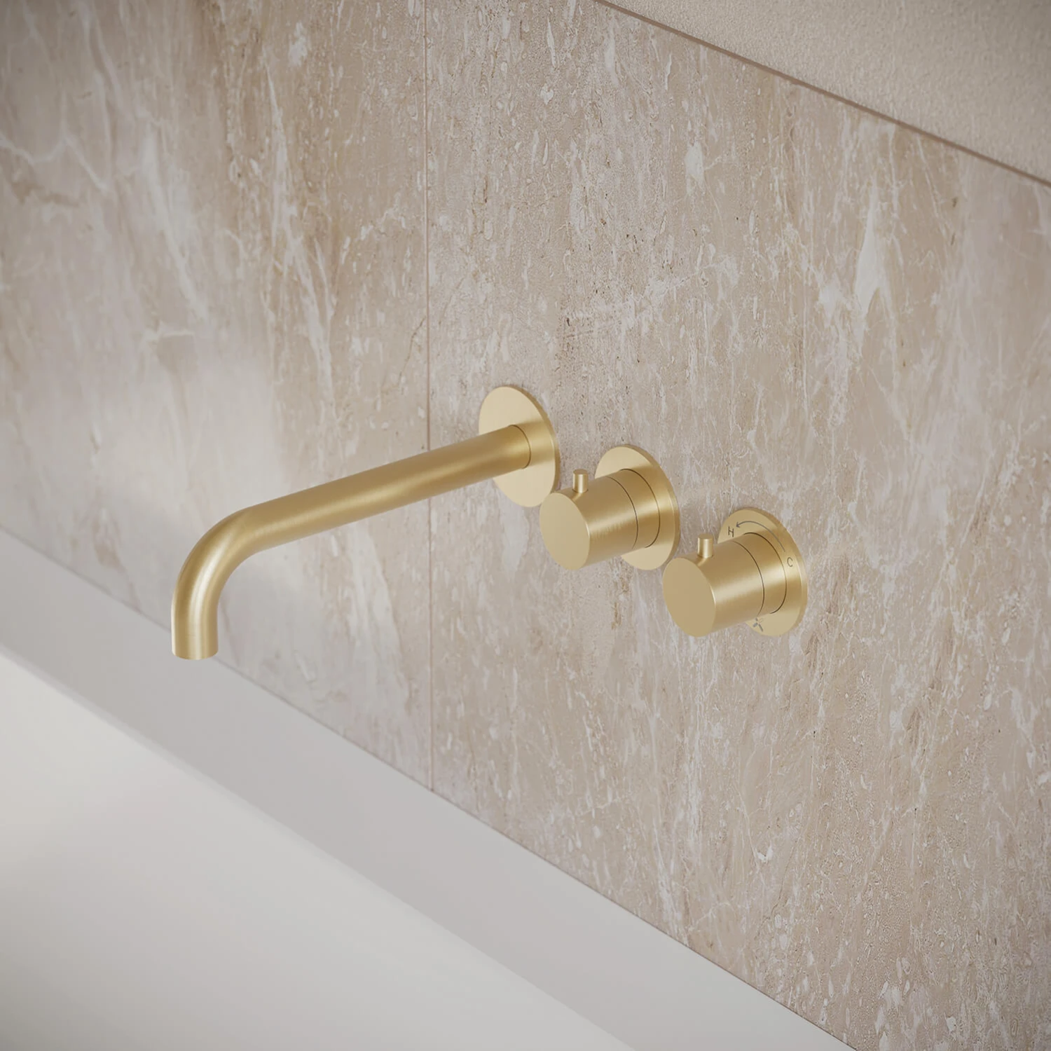 Crosswater Module 2 Outlet Concealed Thermostatic Shower Valve & Bath Spout - Brushed Stainless Steel Effect 3 Crosswater Module 2 Outlet Concealed Thermostatic Shower Valve & Bath Spout - Brushed Stainless Steel Effect