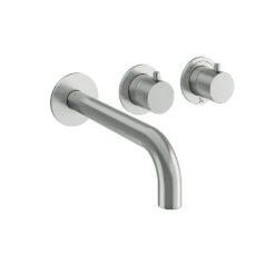 Crosswater Module 2 Outlet Concealed Thermostatic Shower Valve & Bath Spout - Brushed Stainless Steel Effect 13 Crosswater Module 2 Outlet Concealed Thermostatic Shower Valve & Bath Spout - Brushed Stainless Steel Effect -Vado Sale Store crosswater module 3 outlet concealed valve with bath spout stainless steel cutout 1