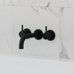 Crosswater MPRO 3 Hole Wall Mounted Bath Filler Tap - Slate 15 Crosswater MPRO 3 Hole Wall Mounted Bath Filler Tap - Slate -Vado Sale Store crosswater mpro 3 hole wall mounted bath filler matt black lifestyle 1