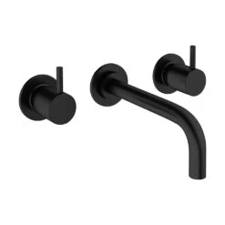 Crosswater MPRO Wall Mounted Basin Mixer With Twin Levers & Spout - Chrome 17 Crosswater MPRO Wall Mounted Basin Mixer With Twin Levers & Spout - Chrome -Vado Sale Store crosswater mpro 3hole wall basin tap matt black