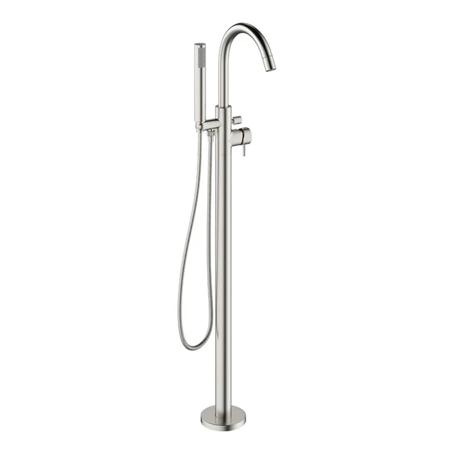 Crosswater MPRO Floorstanding Bath And Shower Mixer With Shower Kit - Brushed Stainless Steel 6 Crosswater MPRO Floorstanding Bath And Shower Mixer With Shower Kit - Brushed Stainless Steel - Image 4