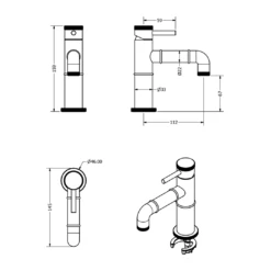 Crosswater MPRO Industrial Basin Mixer Tap - Chrome 23 Crosswater MPRO Industrial Basin Mixer Tap - Chrome -Vado Sale Store crosswater mpro industrial mono basin tap tech