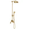 Crosswater MPRO Industrial Multifunction Thermostatic Shower Valve & Rigid Riser Kit - Unlacquered Brushed Brass 1 Crosswater MPRO Industrial Multifunction Thermostatic Shower Valve & Rigid Riser Kit - Unlacquered Brushed Brass -Vado Sale Store crosswater mpro industrial rigid riser kit brushed brass cutout