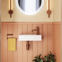 Crosswater MPRO Basin Monobloc Mixer Tap - Chrome -Vado Sale Store crosswater mpro mono basin mixer bronze lifestyle set