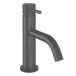 Crosswater MPRO Mono Basin Mixer With Knurled Detailing - Slate -Vado Sale Store crosswater mpro mono basin mixer knurled slate cutout