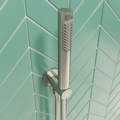 Crosswater MPRO 2 Outlet 3 Handle Shower Bundle - Brushed Stainless Steel Effect 13 Crosswater MPRO 2 Outlet 3 Handle Shower Bundle - Brushed Stainless Steel Effect -Vado Sale Store crosswater mpro shower bundle handset brushed steel 1
