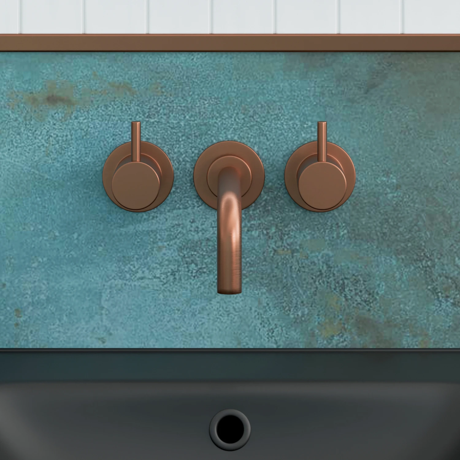 Crosswater MPRO Wall Mounted Basin Mixer With Twin Levers & Spout - Chrome 11 Crosswater MPRO Wall Mounted Basin Mixer With Twin Levers & Spout - Chrome - Image 9