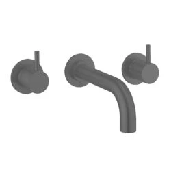 Crosswater MPRO 3 Hole Wall Mounted Bath Filler Tap - Slate 18 Crosswater MPRO 3 Hole Wall Mounted Bath Filler Tap - Slate -Vado Sale Store crosswater mpro wall 3 hole bath tap slate cutout