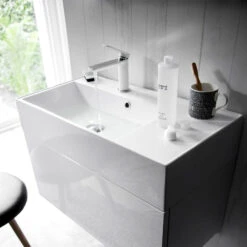 Crosswater Pier White Monobloc Basin Mixer -Vado Sale Store crosswater pier white monobloc basin mixer tap