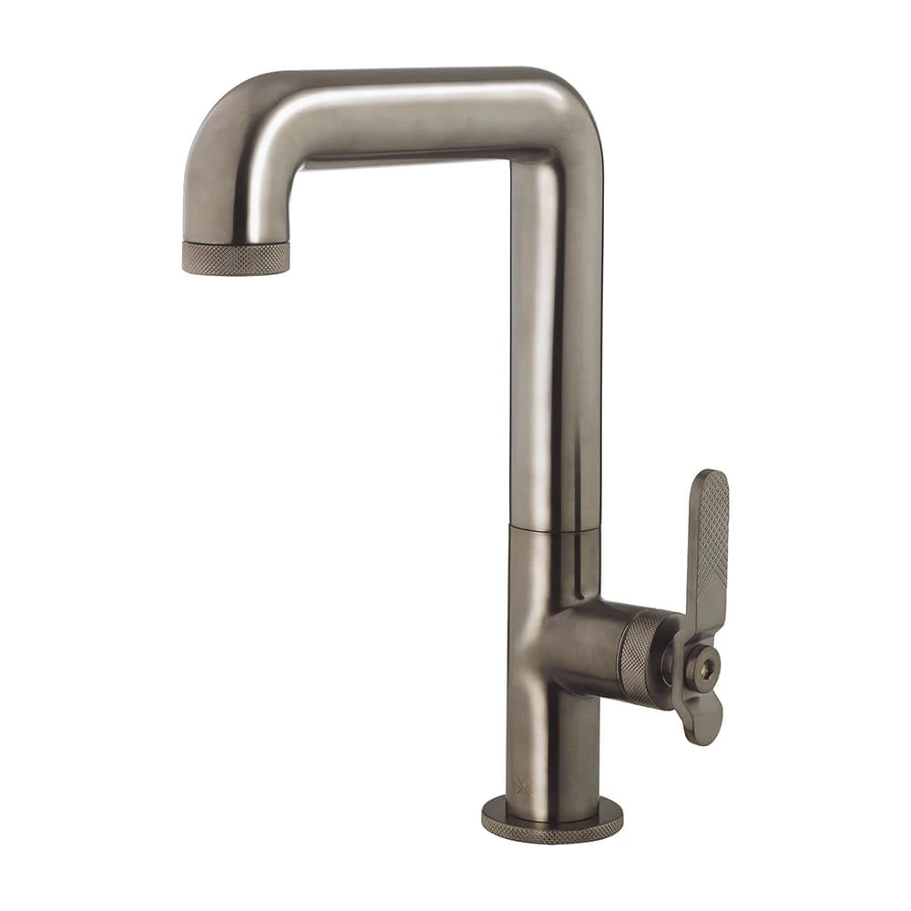 Crosswater Union Tall Basin Mixer Tap - Brushed Black Chrome 3 Crosswater Union Tall Basin Mixer Tap - Brushed Black Chrome