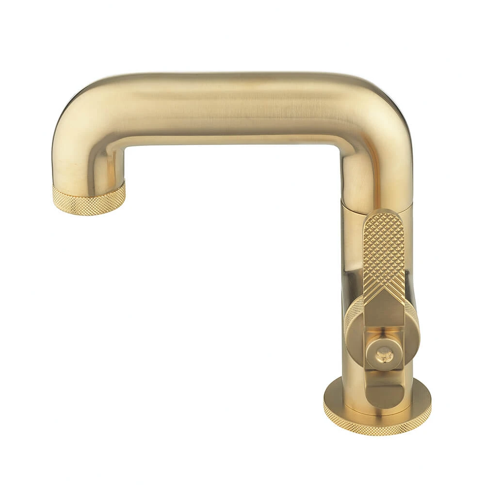 Crosswater Union WRAS Approved Mono Basin Mixer Tap - Brushed Brass 5 Crosswater Union WRAS Approved Mono Basin Mixer Tap - Brushed Brass - Image 3