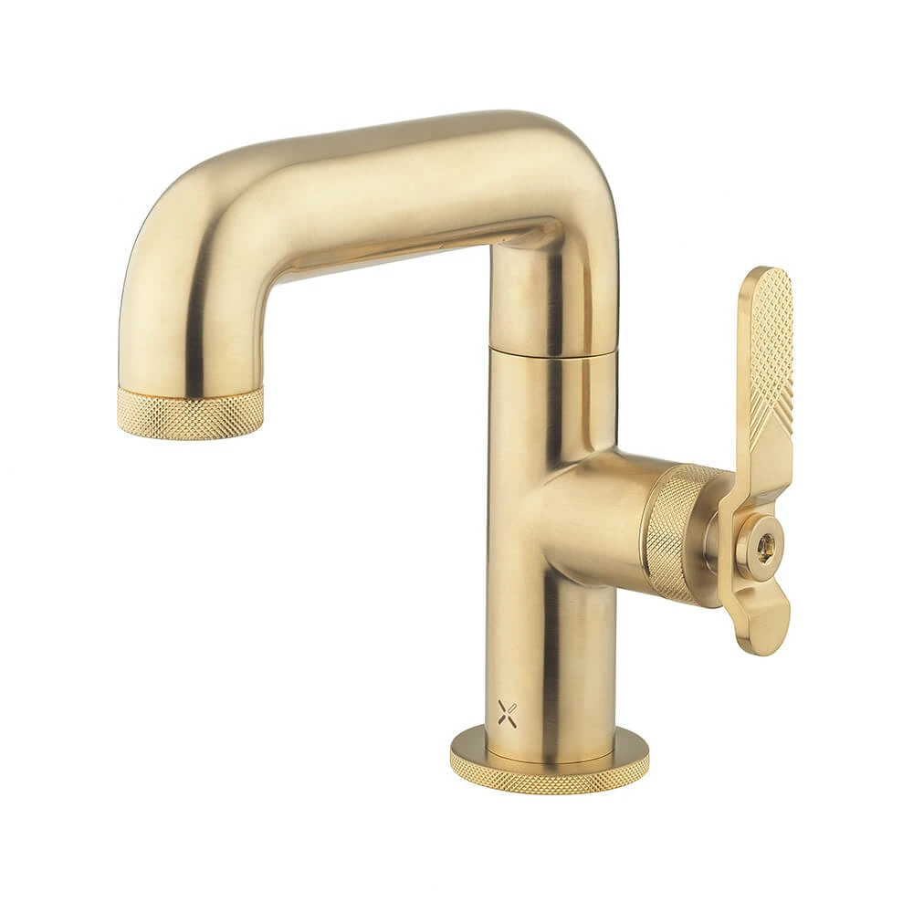 Crosswater Union WRAS Approved Mono Basin Mixer Tap - Brushed Brass 4 Crosswater Union WRAS Approved Mono Basin Mixer Tap - Brushed Brass - Image 2