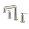 Crosswater Union 3 Hole Basin Mixer Tap With Levers - Brushed Nickel -Vado Sale Store crosswater union brushed nickel 3 hole basin tap lever cutout