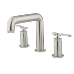 Crosswater Union 3 Hole Basin Mixer Tap With Levers - Brushed Nickel